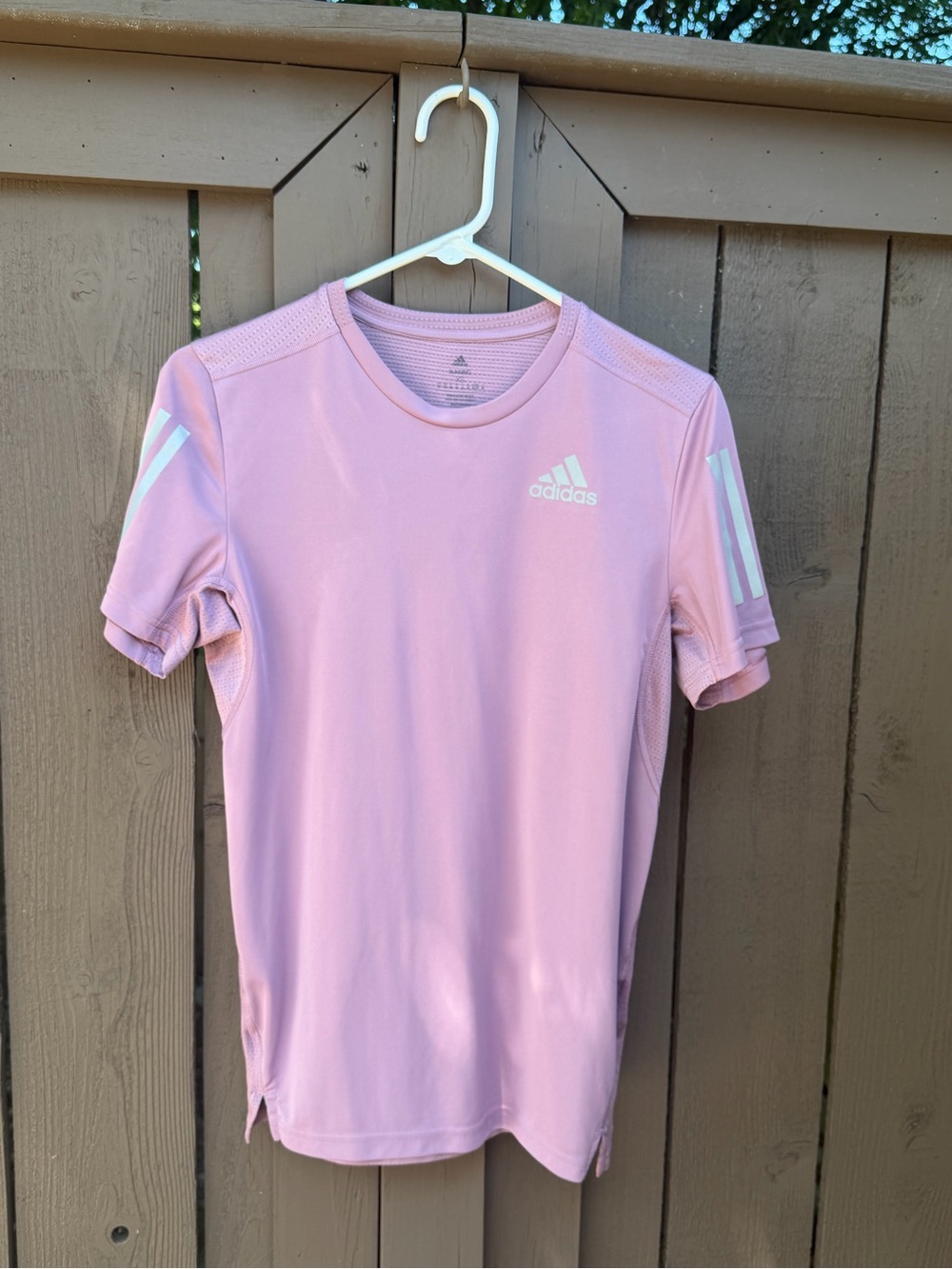 adidas Men's Light Pink Performance Polo Tee
